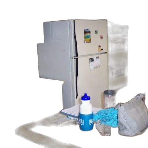 robot, bottle, kitchen, scene transparent PNG cut-out