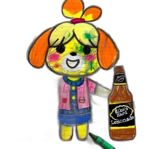 staff, bottle, jacket, animal transparent PNG cut-out