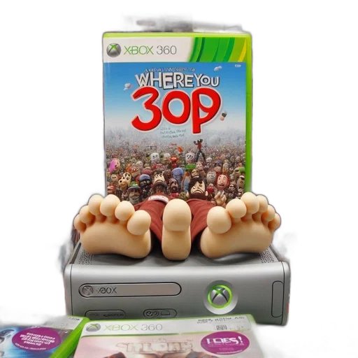 3d render, concept art, xbox, 360 transparent PNG cut-out