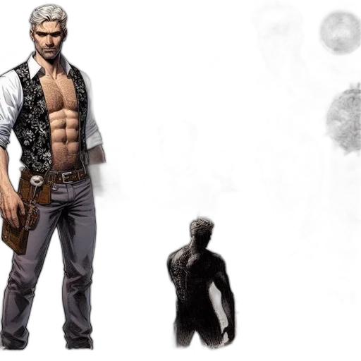 concept art, comic book art, fantasy art, 3d render transparent PNG cut-out