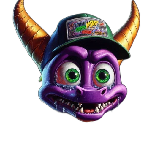 hat, dragon, creature, mask transparent PNG cut-out
