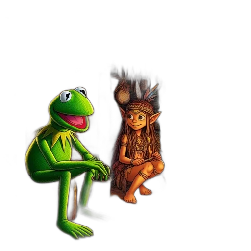 animal, staff, creature, hat transparent PNG cut-out