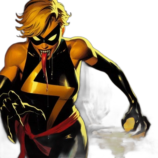 comic book art, concept art, female, superhero transparent PNG cut-out