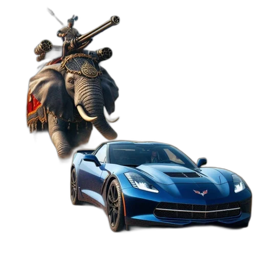 car, weapon, dragon, animal transparent PNG cut-out