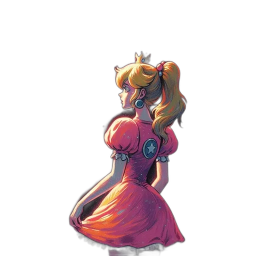 dress, crown, staff, weapon transparent PNG cut-out