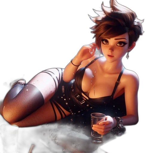 concept art, cyberpunk, fantasy art, comic book art transparent PNG cut-out