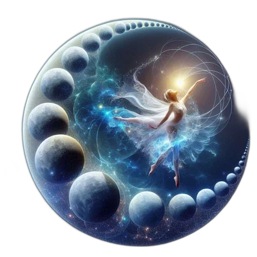 fantasy art, concept art, 3d render, outer space transparent PNG cut-out