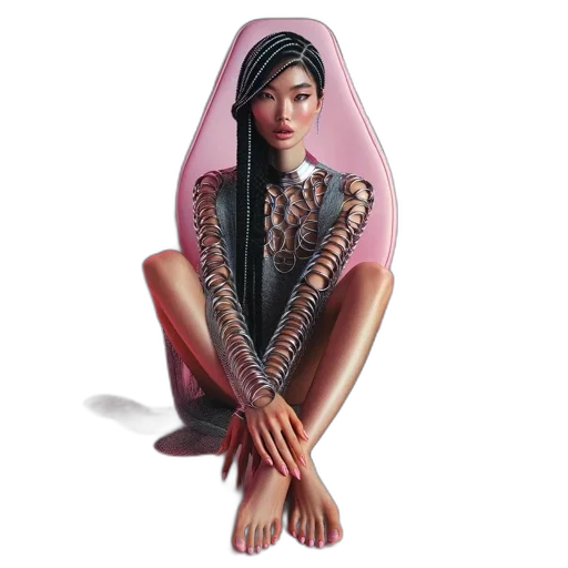 dress, jewelry, crown, face transparent PNG cut-out