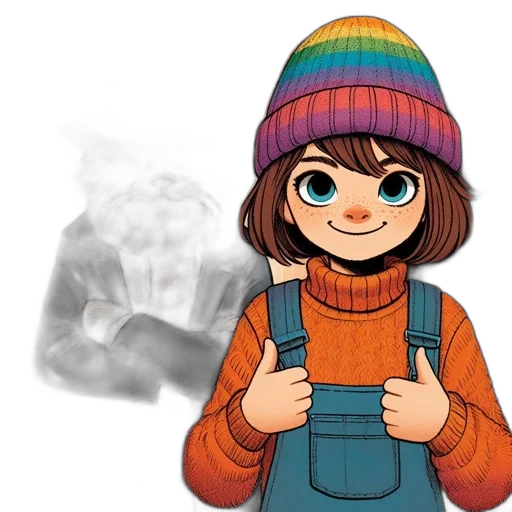 jacket, hat, face, mask transparent PNG cut-out