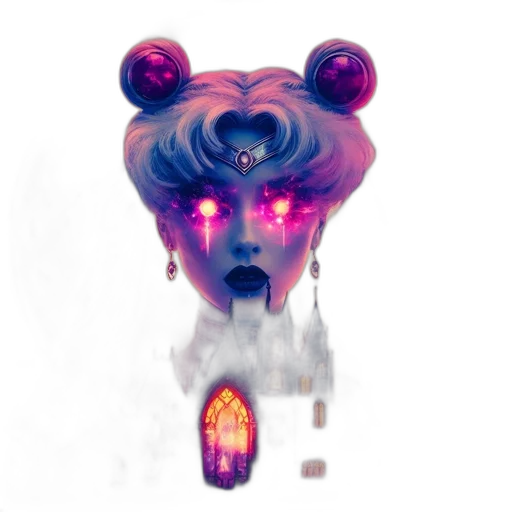 crown, mask, face, creature transparent PNG cut-out