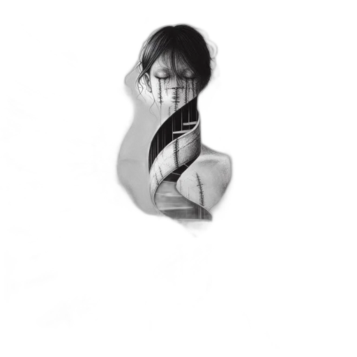 dress, face, mask, hair transparent PNG cut-out