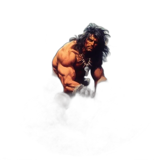 creature, animal, hair, weapon transparent PNG cut-out