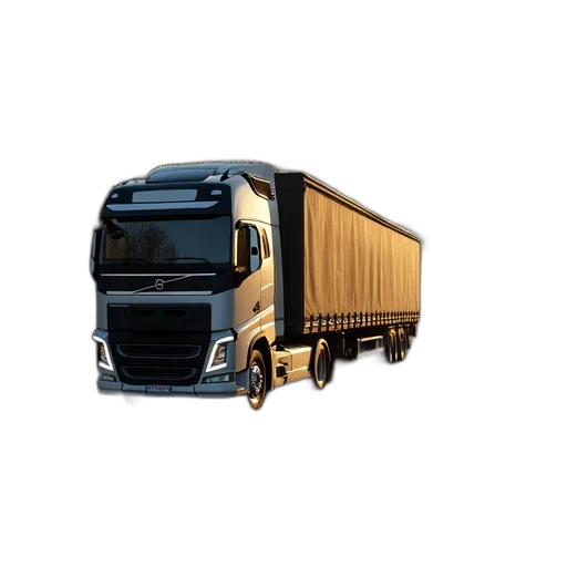 photorealistic, 3d render, concept art, lorry transparent PNG cut-out