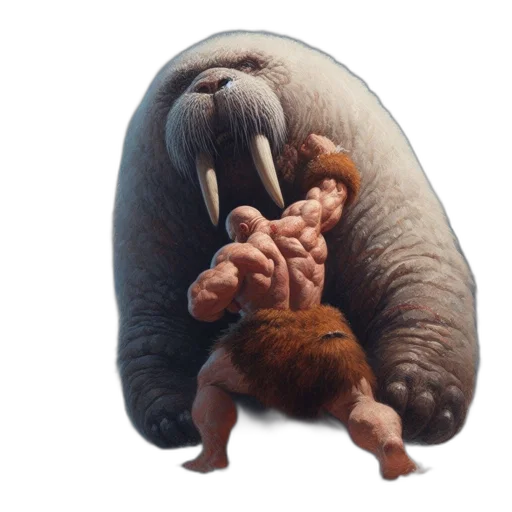 creature, animal, concept art, 3d render transparent PNG cut-out