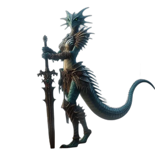 dragon, staff, sword, weapon transparent PNG cut-out