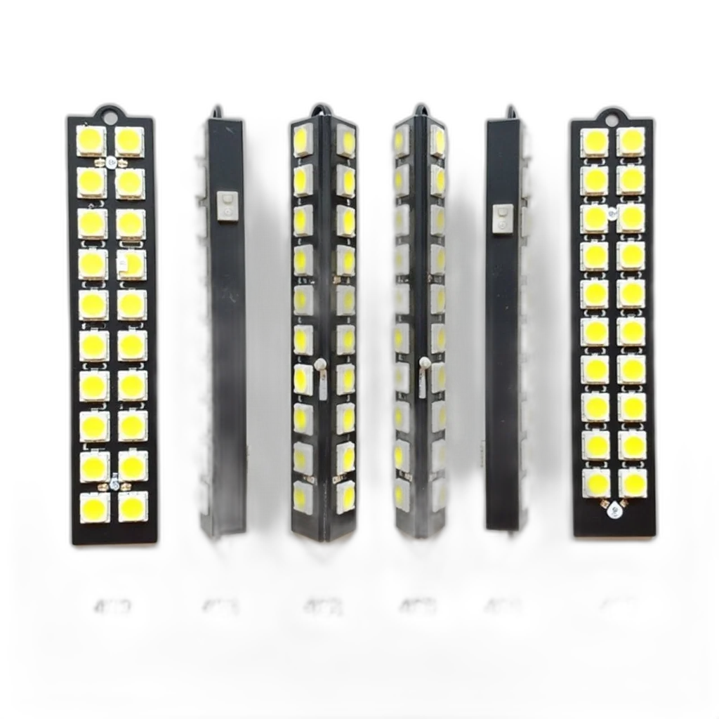 3d render, neon lights, set, six transparent PNG cut-out