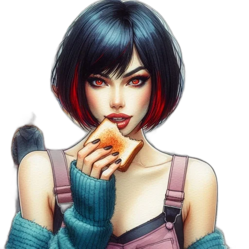 food, face, weapon, fantasy art transparent PNG cut-out