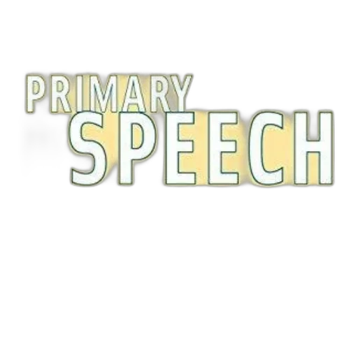 primary, speech, text, yellow transparent PNG cut-out