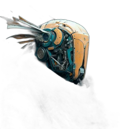 robot, dragon, mask, weapon transparent PNG cut-out
