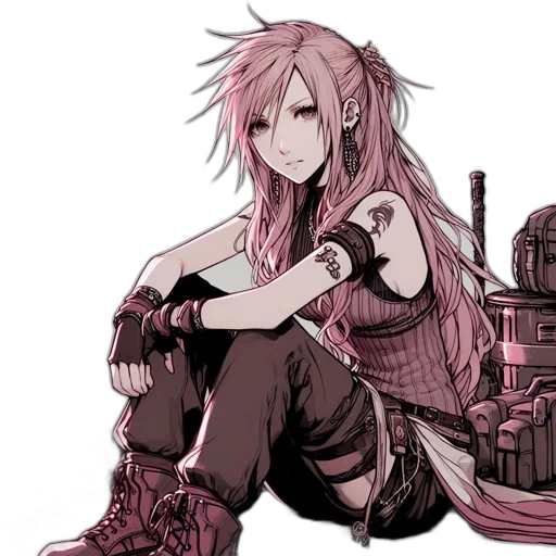 weapon, cyberpunk, concept art, anime transparent PNG cut-out