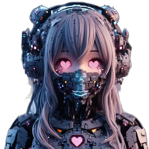 mask, robot, face, creature transparent PNG cut-out