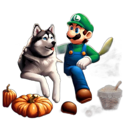 animal, pixel art, concept art, fantasy art transparent PNG cut-out