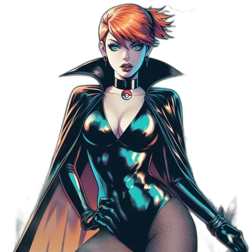 comic book art, concept art, cyberpunk, fantasy art transparent PNG cut-out