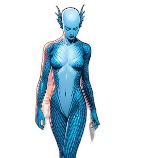creature, dress, concept art, comic book art transparent PNG cut-out
