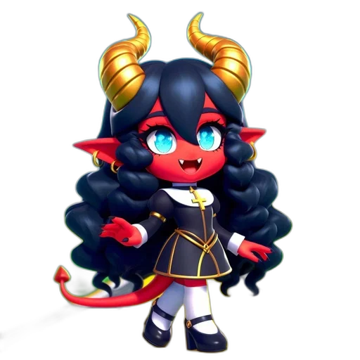 staff, dragon, pixel art, 3d render transparent PNG cut-out