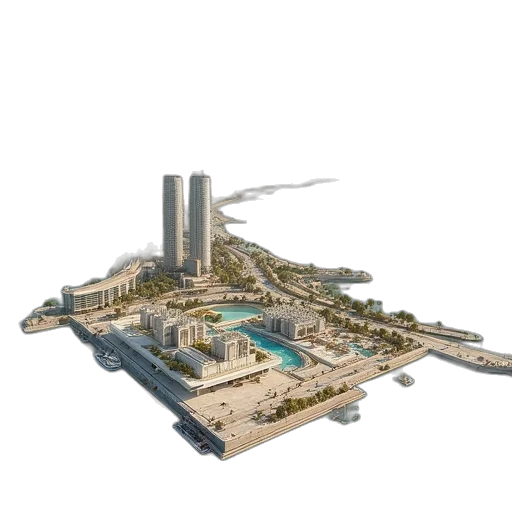3d render, concept art, photorealistic, plans transparent PNG cut-out