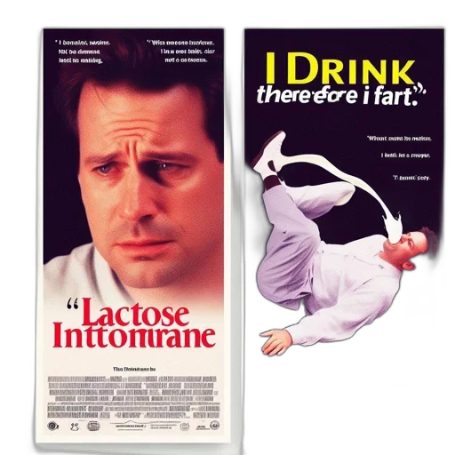 two, contrasting, film, posters transparent PNG cut-out