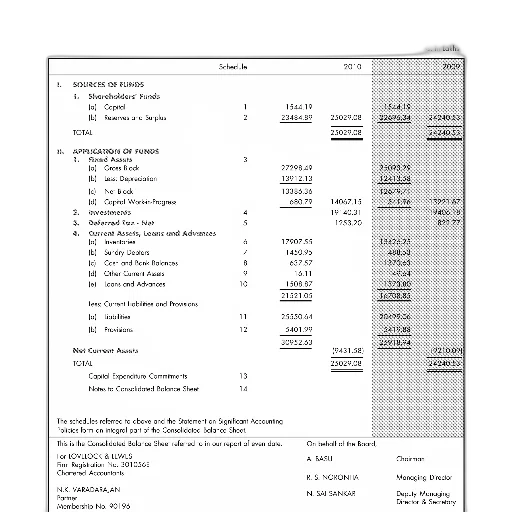 page, consolidated, balance, sheet transparent PNG cut-out