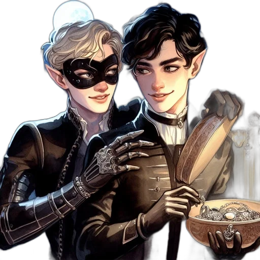 comic book art, concept art, fantasy art, cartoon transparent PNG cut-out