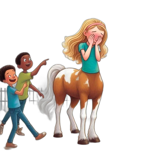 cartoon, concept art, young, girl transparent PNG cut-out