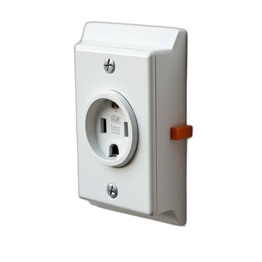 3d render, close-up, wall, outlet transparent PNG cut-out