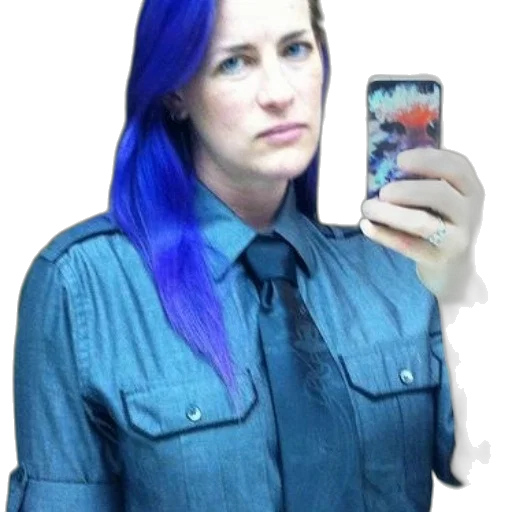 jacket, dress, hair, staff transparent PNG cut-out