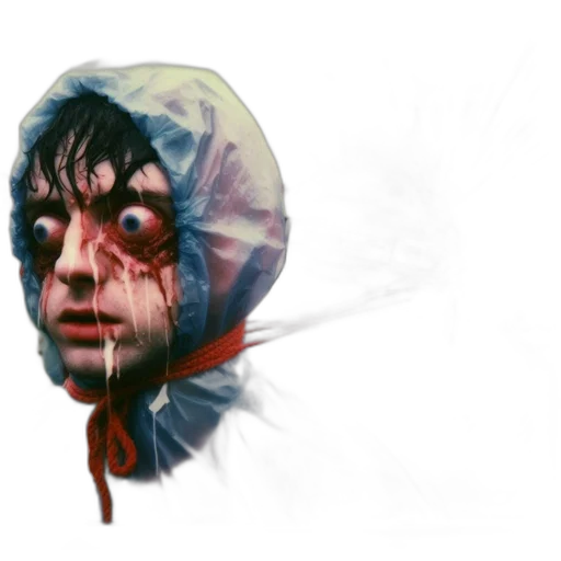 face, umbrella, jacket, concept art transparent PNG cut-out