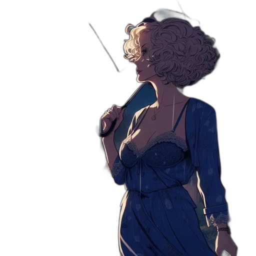 dress, staff, jacket, weapon transparent PNG cut-out