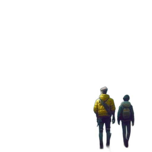 jacket, robot, umbrella, creature transparent PNG cut-out