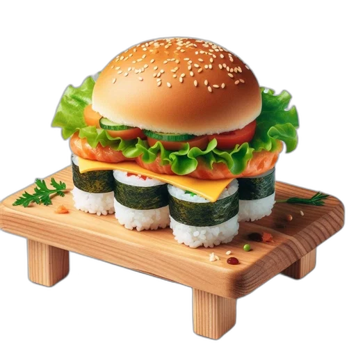 food, furniture, weapon, 3d render transparent PNG cut-out