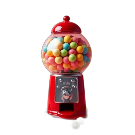 food, robot, 3d render, gum transparent PNG cut-out