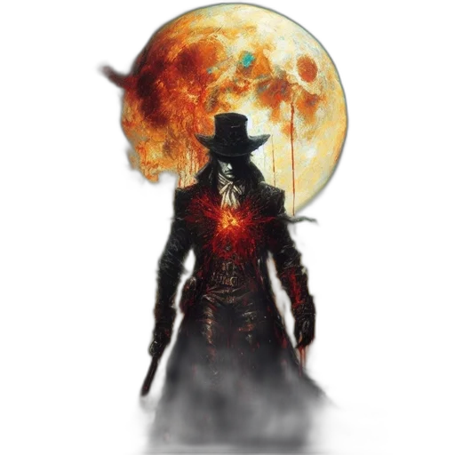 hat, staff, mask, concept art transparent PNG cut-out