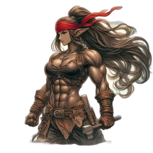 comic book art, fantasy art, concept art, pixel art transparent PNG cut-out