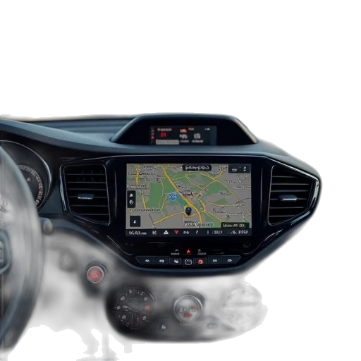 car, touchscreen, gps transparent PNG cut-out