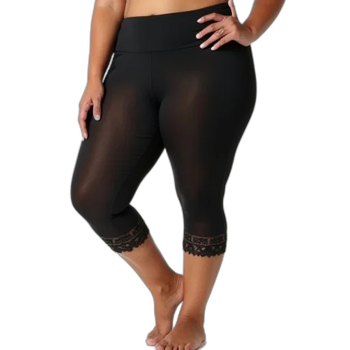 plus, size, sheer, lace transparent PNG cut-out