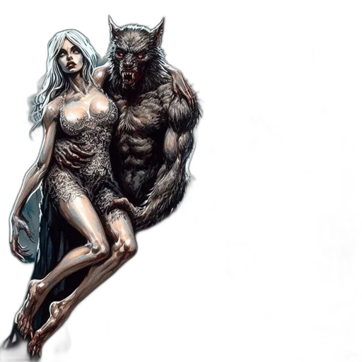 comic book art, fantasy art, concept art, watercolor transparent PNG cut-out