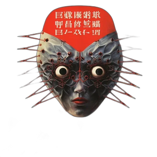 mask, face, robot, creature transparent PNG cut-out