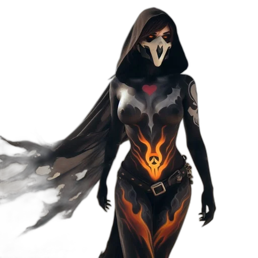 mask, dress, concept art, fantasy art transparent PNG cut-out