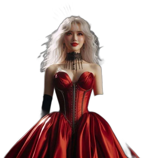 dress, fantasy art, concept art, 3d render transparent PNG cut-out