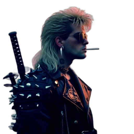 jacket, sword, staff, weapon transparent PNG cut-out